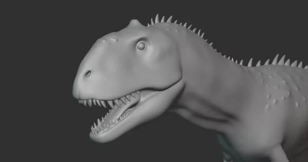 Majungasaurus Basemesh 3D Model Free Download 3D Model Creature Guard 6