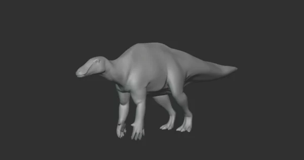 Mantellisaurus Basemesh 3D Model Free Download 3D Model Creature Guard 3