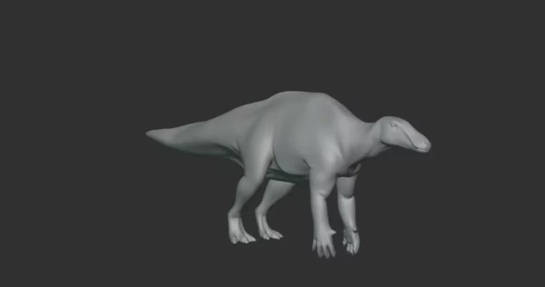 Mantellisaurus Basemesh 3D Model Free Download 3D Model Creature Guard 4