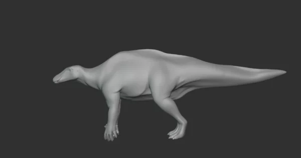 Mantellisaurus Basemesh 3D Model Free Download 3D Model Creature Guard 5