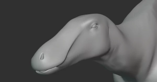 Mantellisaurus Basemesh 3D Model Free Download 3D Model Creature Guard 6