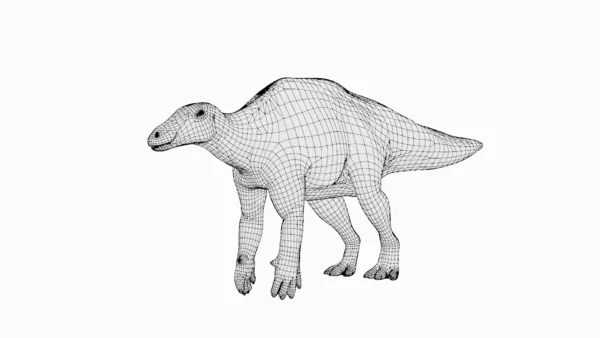 Mantellisaurus Basemesh 3D Model Free Download 3D Model Creature Guard 9