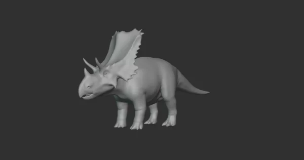 Mercuriceratops Basemesh 3D Model Free Download 3D Model Creature Guard 3