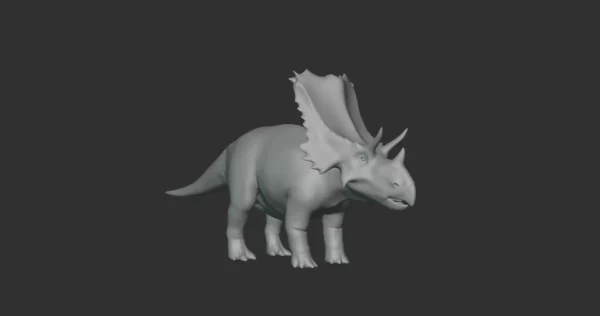 Mercuriceratops Basemesh 3D Model Free Download 3D Model Creature Guard 4