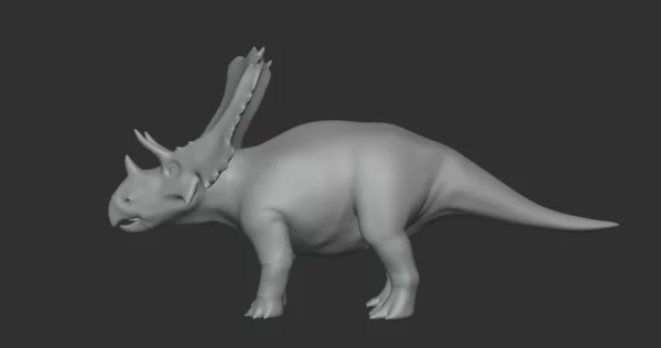 Mercuriceratops Basemesh 3D Model Free Download 3D Model Creature Guard 5