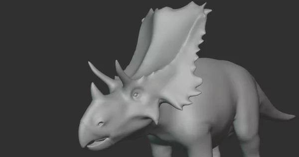 Mercuriceratops Basemesh 3D Model Free Download 3D Model Creature Guard 6