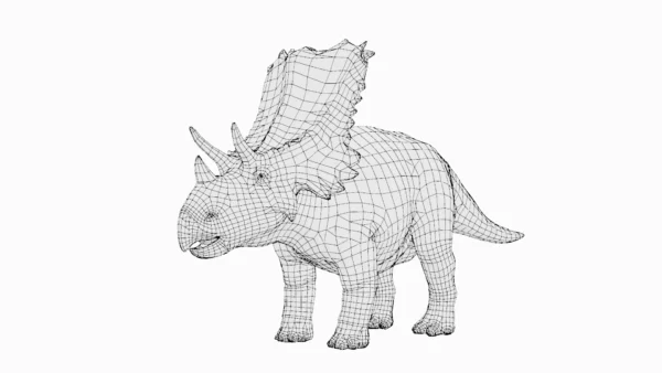 Mercuriceratops Basemesh 3D Model Free Download 3D Model Creature Guard 9