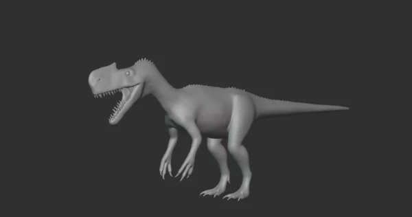 Monolophosaurus Basemesh 3D Model Free Download 3D Model Creature Guard 3