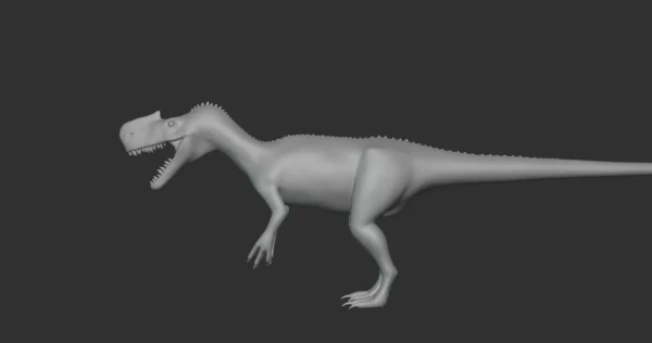 Monolophosaurus Basemesh 3D Model Free Download 3D Model Creature Guard 5