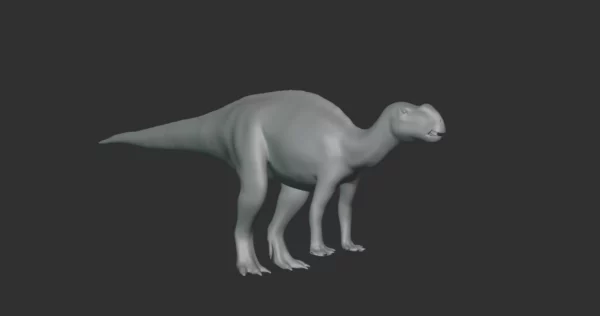 Muttaburrasaurus Basemesh 3D Model Free Download 3D Model Creature Guard 4