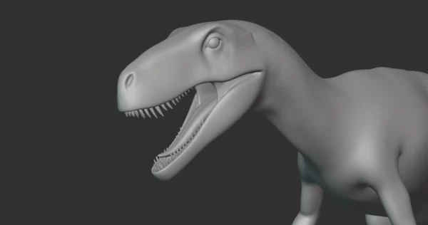 Nanotyrannus Basemesh 3D Model Free Download 3D Model Creature Guard 6