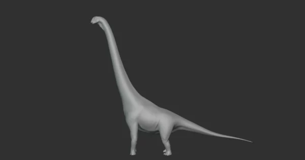 Omeisaurus Basemesh 3D Model Free Download 3D Model Creature Guard 4