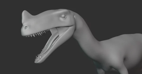Ornitholestes Basemesh 3D Model Free Download 3D Model Creature Guard 6
