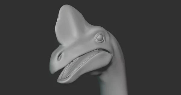 Oviraptor Basemesh 3D Model Free Download 3D Model Creature Guard 6