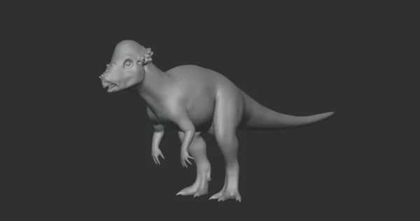 Pachycephalosaurus Basemesh 3D Model Free Download 3D Model Creature Guard 3