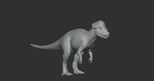 Pachycephalosaurus Basemesh 3D Model Free Download 3D Model Creature Guard 4