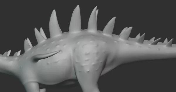 Paranthodon Basemesh 3D Model Free Download 3D Model Creature Guard 8