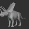 Pentaceratops Basemesh 3D Model Free Download 3D Model Creature Guard 12