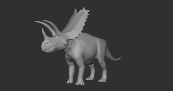 Pentaceratops Basemesh 3D Model Free Download 3D Model Creature Guard 3