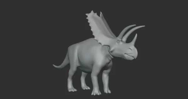 Pentaceratops Basemesh 3D Model Free Download 3D Model Creature Guard 4