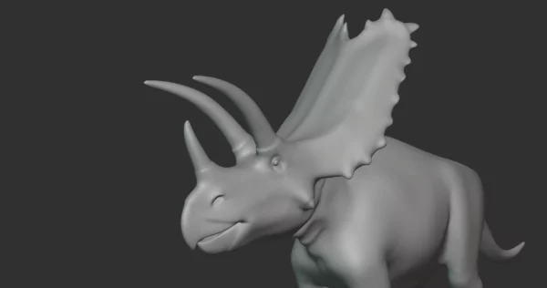 Pentaceratops Basemesh 3D Model Free Download 3D Model Creature Guard 6