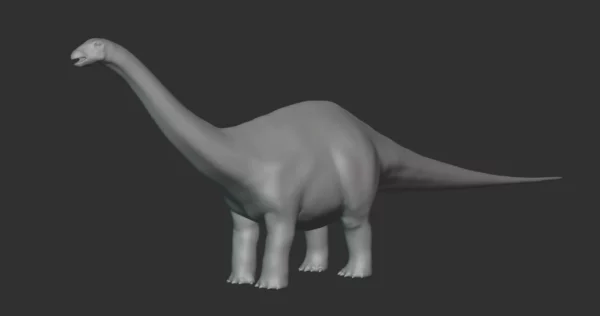 Phuwiangosaurus Basemesh 3D Model Free Download 3D Model Creature Guard 3