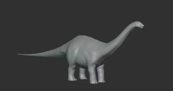 Phuwiangosaurus Basemesh 3D Model Free Download 3D Model Creature Guard 4