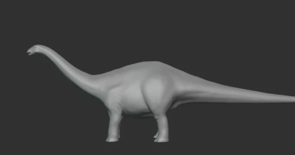 Phuwiangosaurus Basemesh 3D Model Free Download 3D Model Creature Guard 5