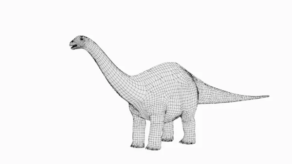 Phuwiangosaurus Basemesh 3D Model Free Download 3D Model Creature Guard 9