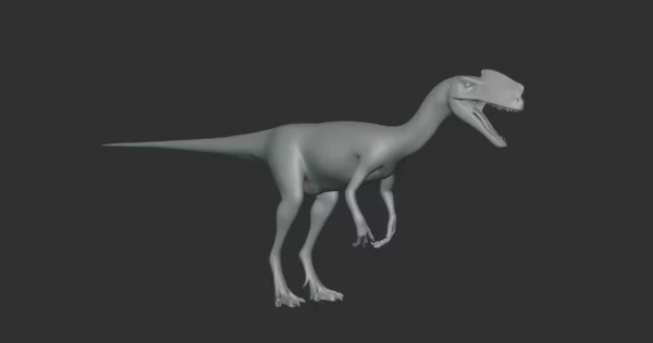 Proceratosaurus Basemesh 3D Model Free Download 3D Model Creature Guard 4