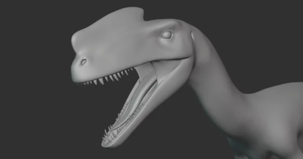 Proceratosaurus Basemesh 3D Model Free Download 3D Model Creature Guard 6