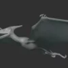 Pteranodon Basemesh 3D Model Free Download 3D Model Creature Guard 13