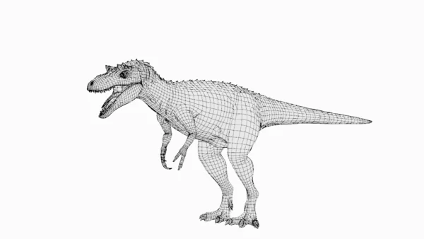 Qianzhousaurus Basemesh 3D Model Free Download 3D Model Creature Guard 3