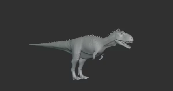 Rajasaurus Basemesh 3D Model Free Download 3D Model Creature Guard 4