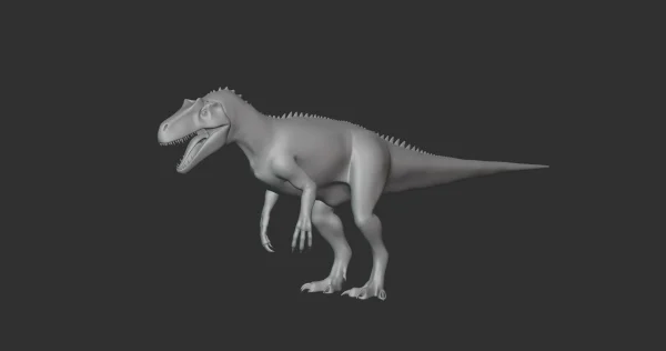 Saurophaganax Basemesh 3D Model Free Download | Creature Guard