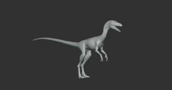 Segisaurus Basemesh 3D Model Free Download 3D Model Creature Guard 4