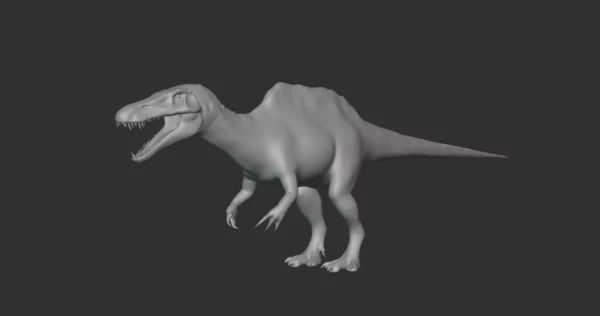 Sigilmassasaurus Basemesh 3D Model Free Download 3D Model Creature Guard 3