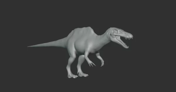Sigilmassasaurus Basemesh 3D Model Free Download 3D Model Creature Guard 4
