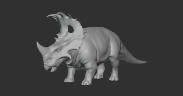 Sinoceratops Basemesh 3D Model Free Download 3D Model Creature Guard 3