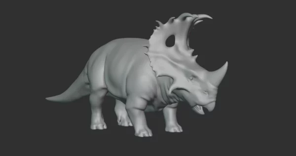 Sinoceratops Basemesh 3D Model Free Download 3D Model Creature Guard 4