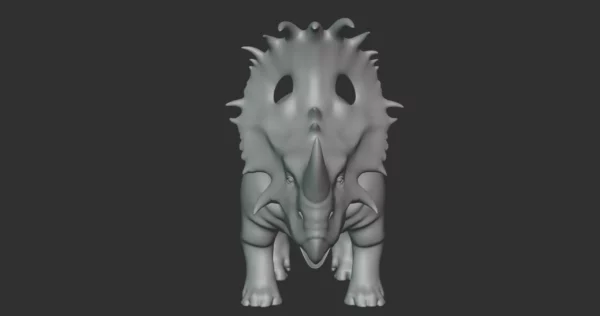 Sinoceratops Basemesh 3D Model Free Download 3D Model Creature Guard 6