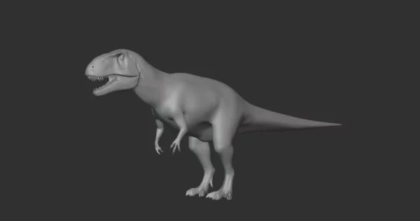 Sinraptor Basemesh 3D Model Free Download 3D Model Creature Guard 3