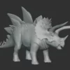 Stegoceratops Basemesh 3D Model Free Download 3D Model Creature Guard 13