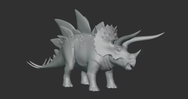 Stegoceratops Basemesh 3D Model Free Download 3D Model Creature Guard 4