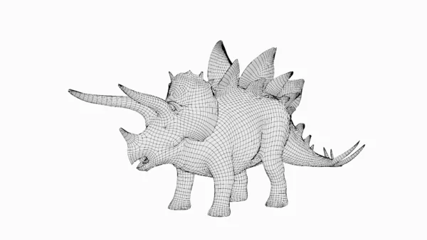 Stegoceratops Basemesh 3D Model Free Download 3D Model Creature Guard 9