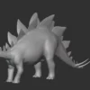 Stegosaurus Basemesh 3D Model Free Download 3D Model Creature Guard 12