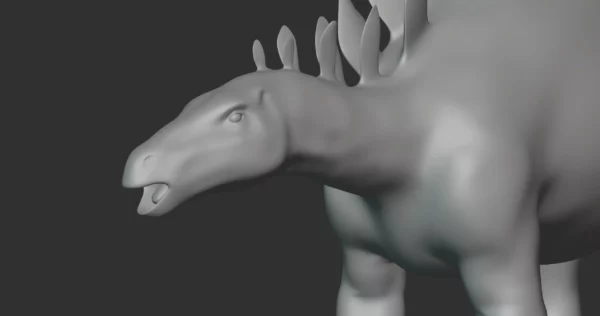 Stegosaurus Basemesh 3D Model Free Download 3D Model Creature Guard 6