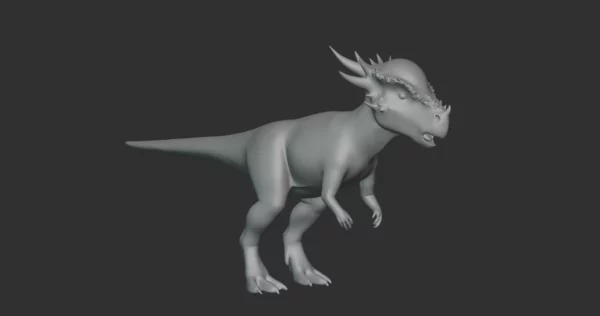 Stygimoloch Basemesh 3D Model Free Download 3D Model Creature Guard 4