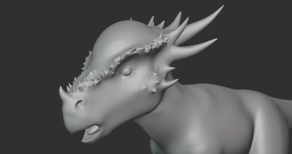 Stygimoloch Basemesh 3D Model Free Download 3D Model Creature Guard 6