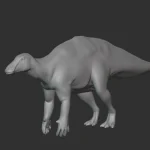 Tenontosaurus Basemesh 3D Model_(2)